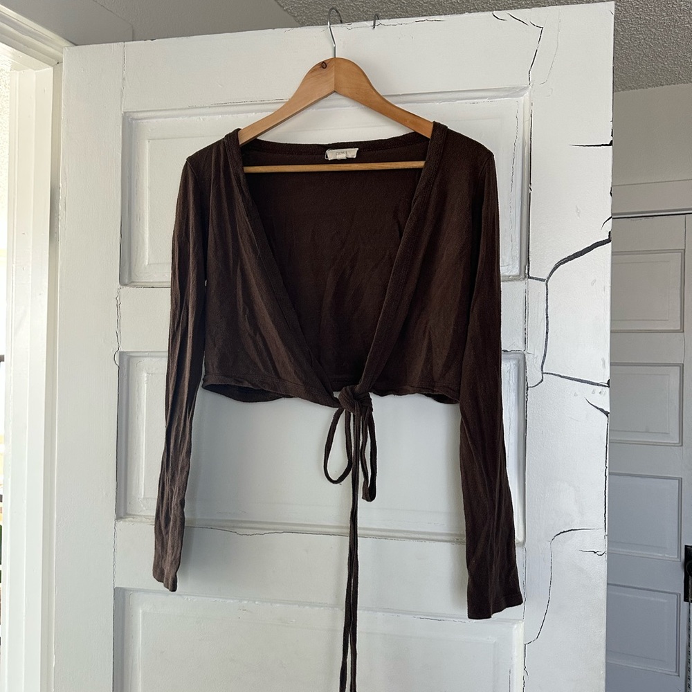 Dance Wrap Top, Regen Silk Noil Jersey, Manzanita